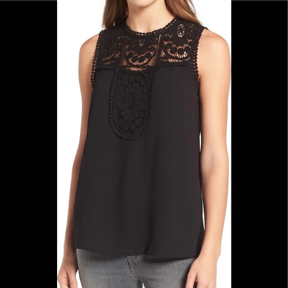 Halogen Hot Pink Dressy Appliqué Sleeveless Top - Picture 7 of 8